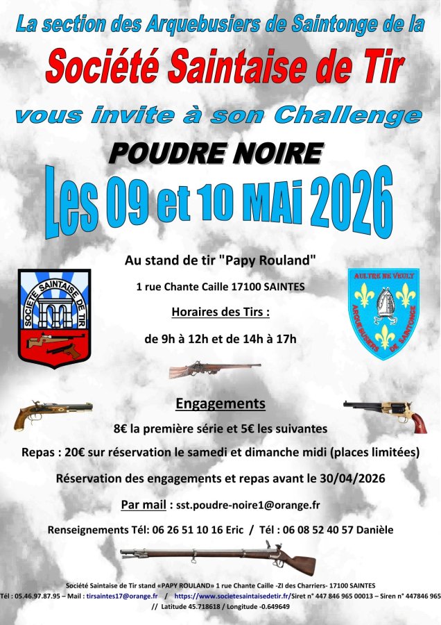 Challenge des Arquebusiers de Saintonge à Saintes (17).