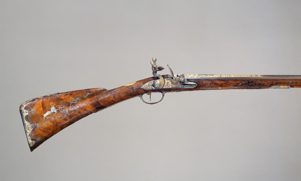 Fusil à silex français daté de 1735