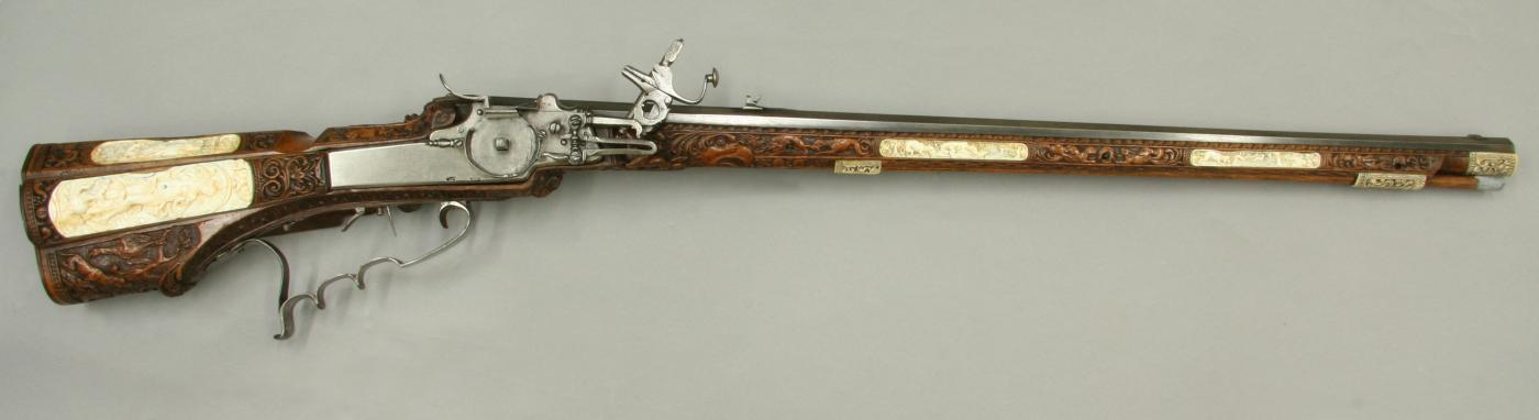 Fusil à rouet fabriqué pour l’empereur Léopold Ier vers 1685